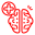 Red raspberry icon on a transparent background.