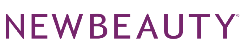 The NewBeauty logo, featuring the word 'NEWBEAUTY' in purple capital letters on a white background.