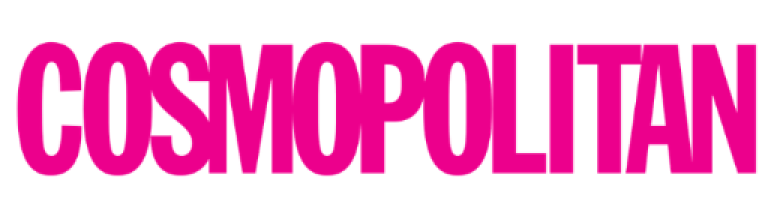 The Cosmopolitan logo in bold, hot pink text against a white background.