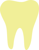 A stylized, light yellow illustration of a single leaf with ruffled edges on a white background.