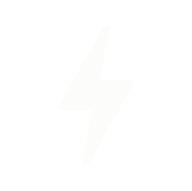 A white lightning bolt icon on a black background.