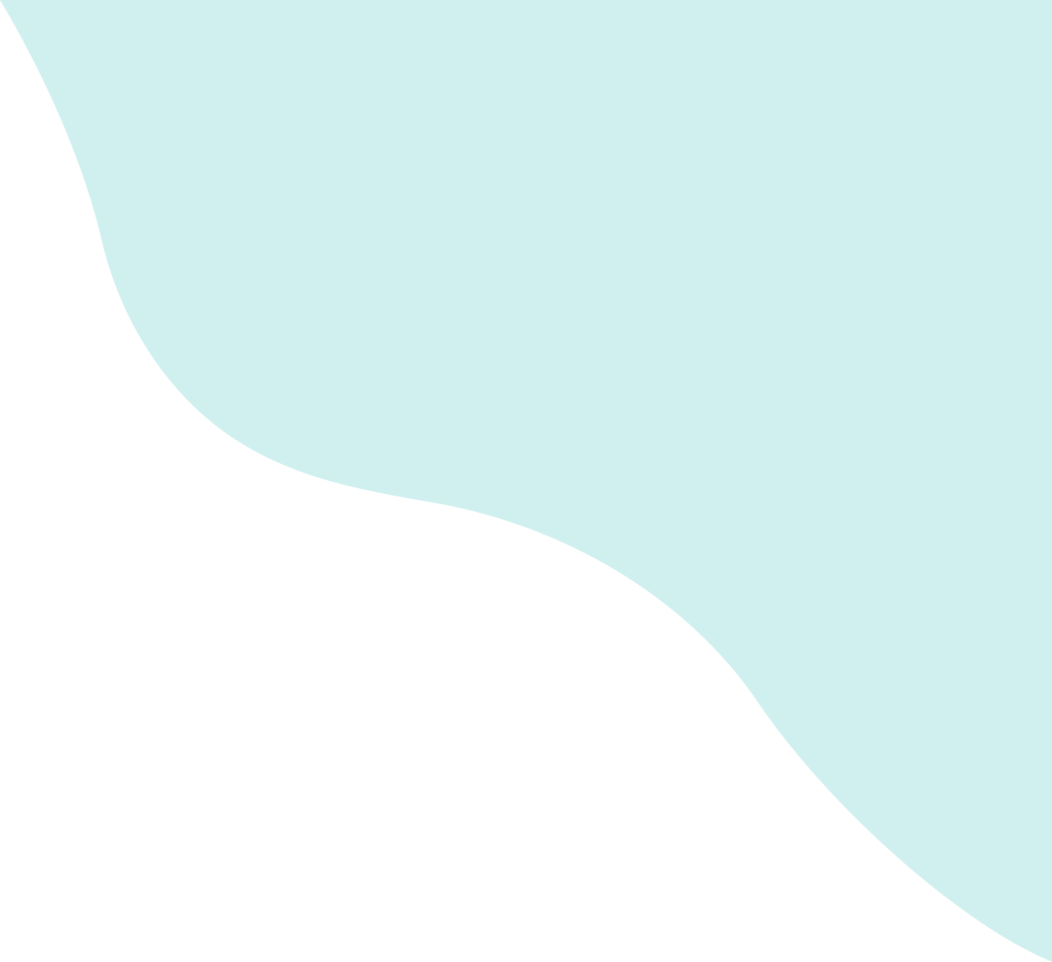 A soft, wavy line separates a light blue area from a white area.