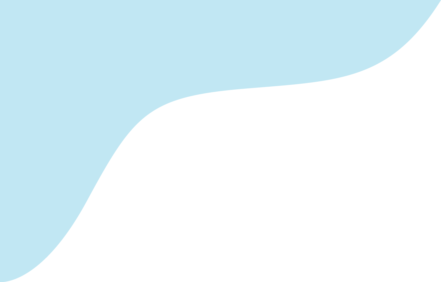 A light blue, abstract, wavy shape on a white background.
