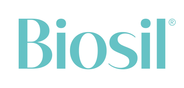 The Biosil logo in a teal serif font on a white background.