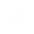 A white icon of a muscle on a black background.