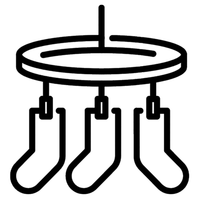Black and white illustration of a microscope.