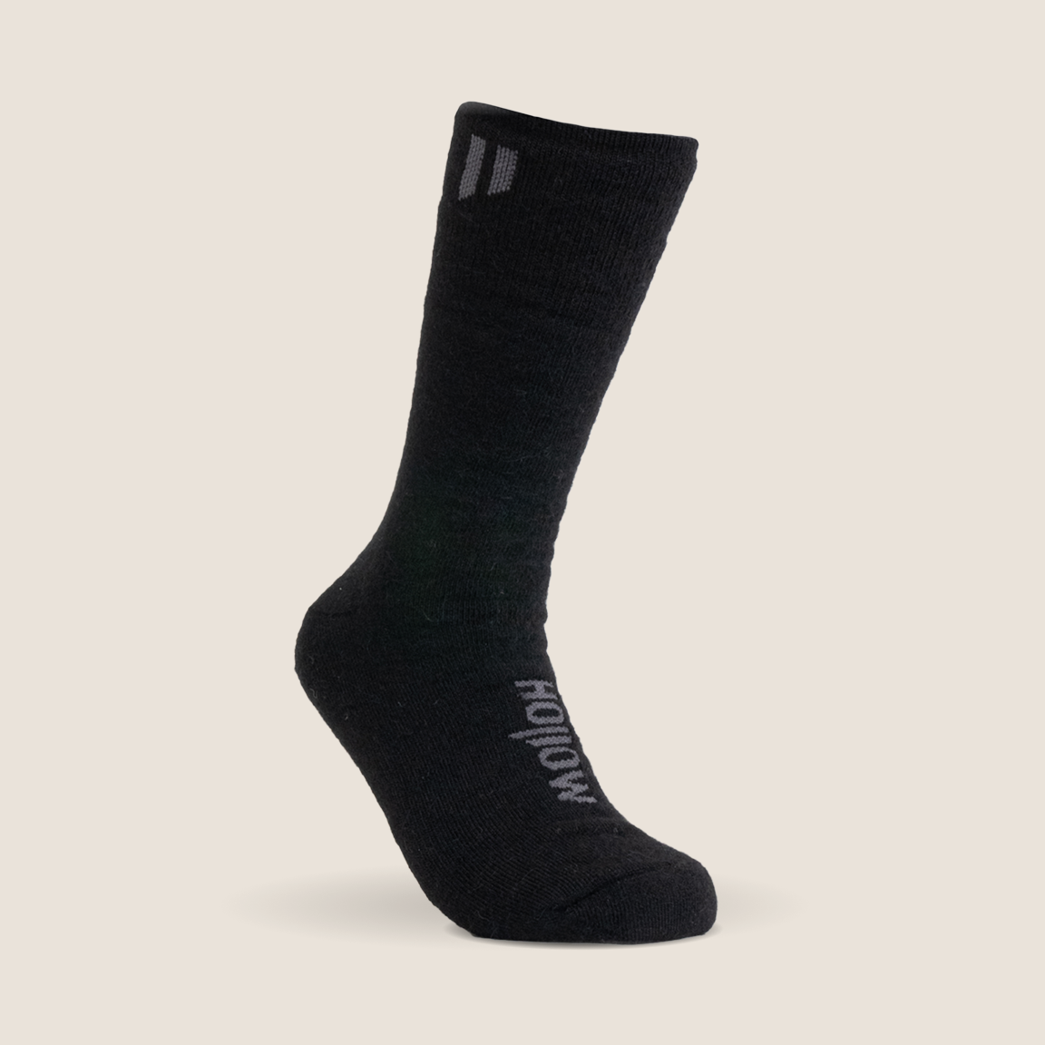 Gray ankle sock displayed on a plain background.