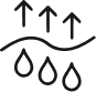 Simple black thermometer icon with measurement lines.