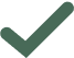 A green checkmark icon on a transparent background.