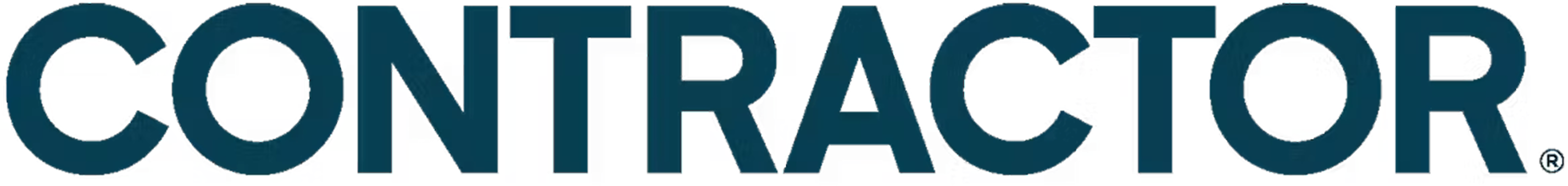 The word 'CONTRACTOR' in bold, dark blue letters on a transparent background.