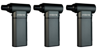 Three identical black devices labeled 'HYDRAYNE' arranged in a row.