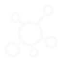 Simple white network icon on a gray background.