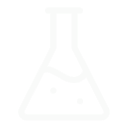 Simple line drawing of a laboratory flask with liquid inside.