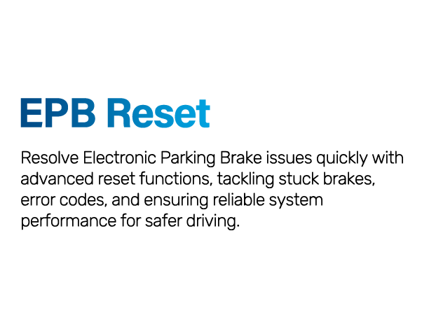 Text reading 'EPB Reset' on a white background.