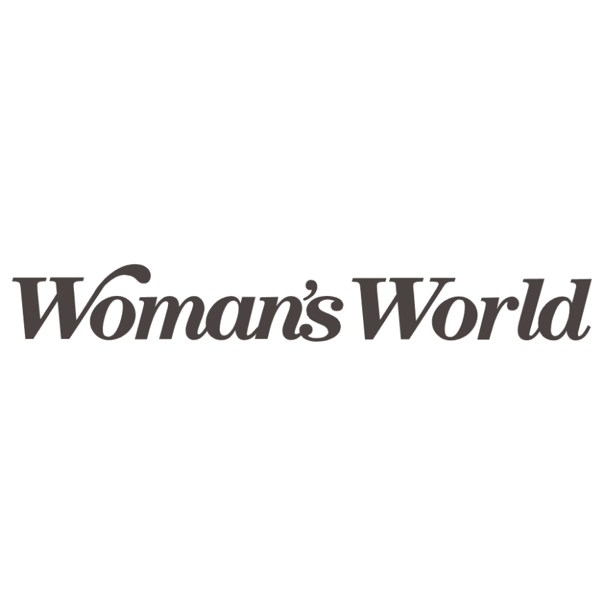 Text reading 'Woman's World' in black font on white background.