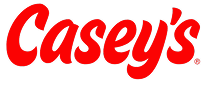 Red 'Casey's' logo on a transparent background.