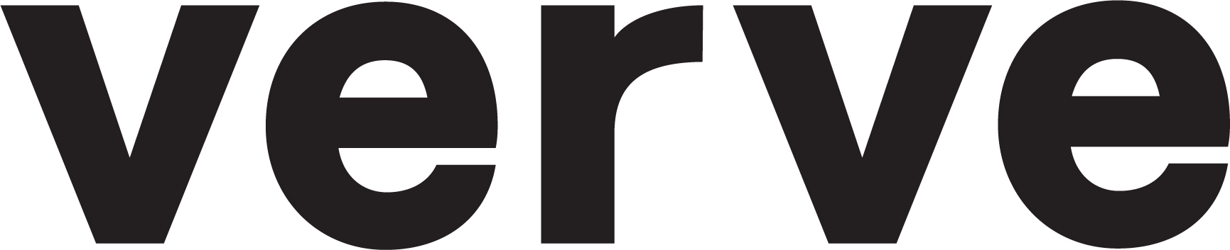 The word 'verve' in a bold, black, lowercase sans-serif font on a white background.