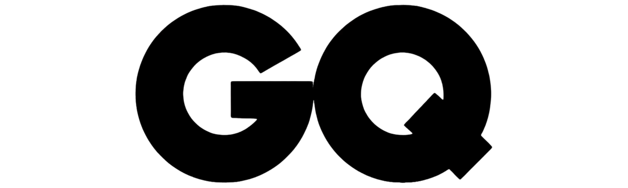 The GQ logo in bold black letters on a white background.