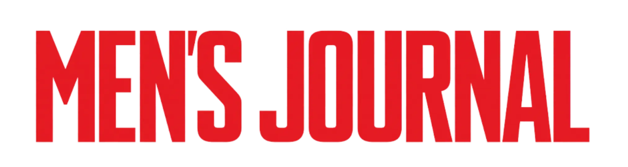 The Men's Journal logo in bold, red, all-caps text on a white background.