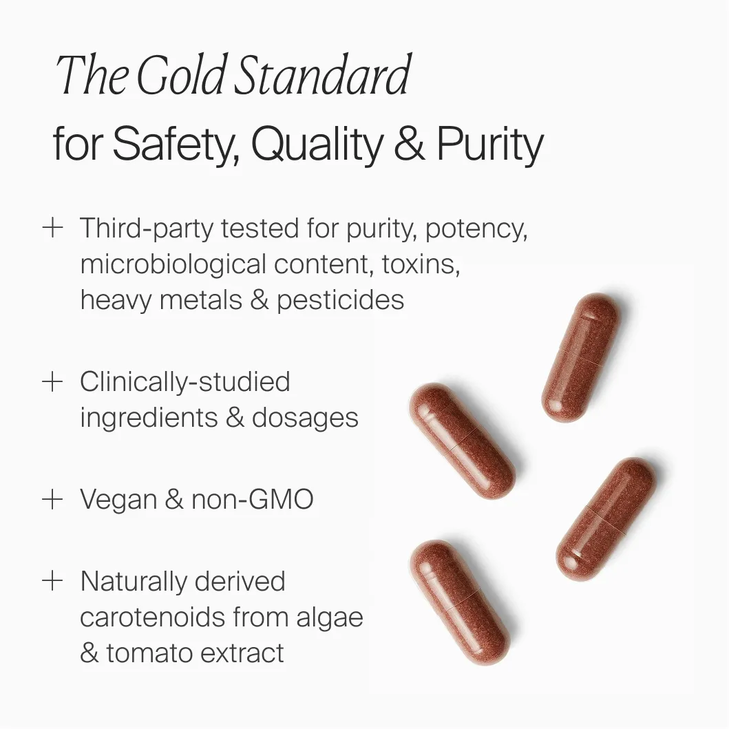 graphic showcasing safety of solsera golden glow tanning capsules