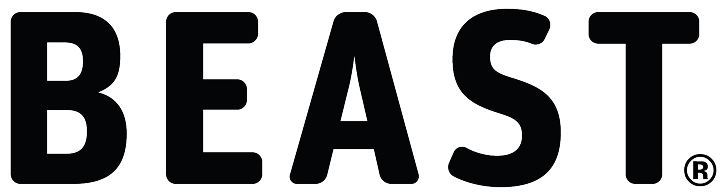 Black text logo displaying the word 'BEAST' in capital letters.