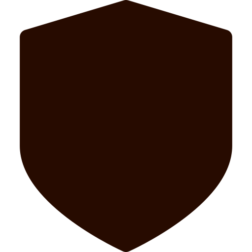 A dark red line art icon of a delivery truck with a large gift bow on top.