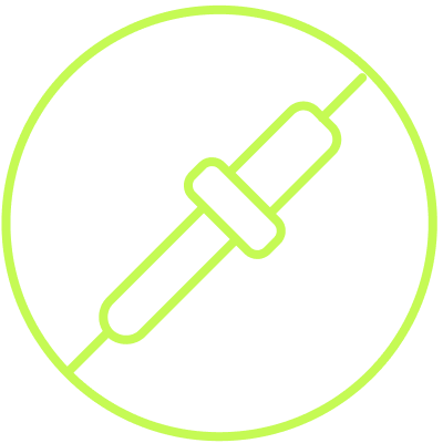 A light blue icon of a color-picker or eyedropper tool that is crossed out.