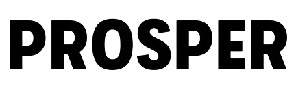 Bold black text spelling 'PROSPER' on a transparent background.