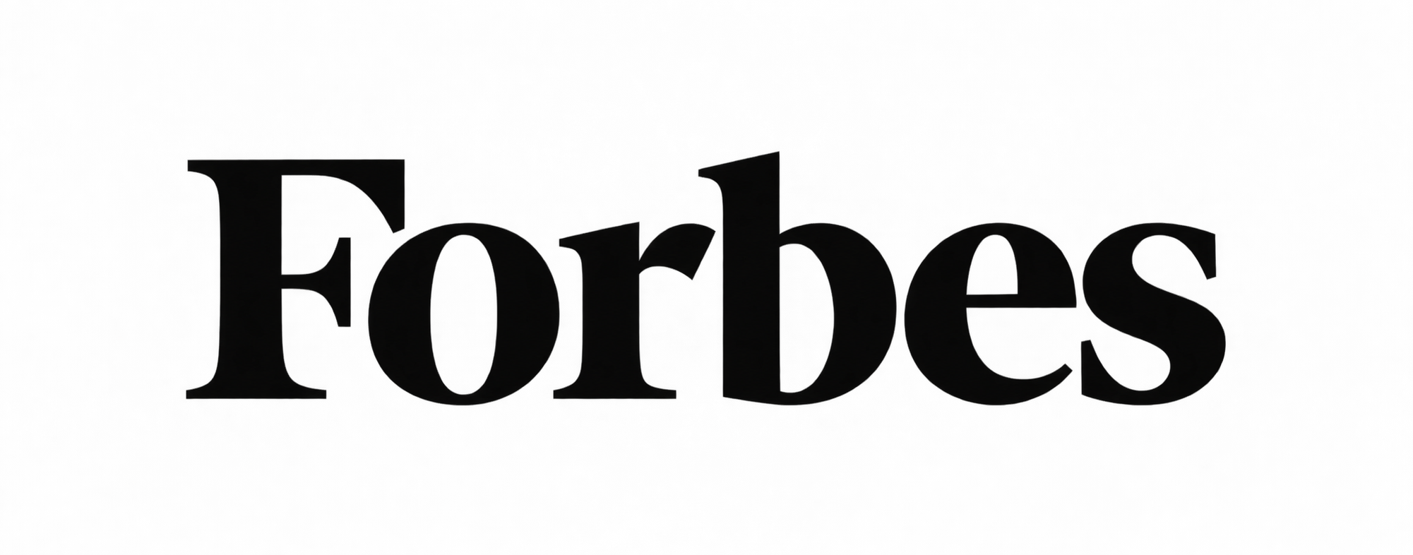 The Forbes logo in black serif text on a white background.