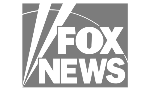Gray logo with 'FOX NEWS' text and stylized lines.