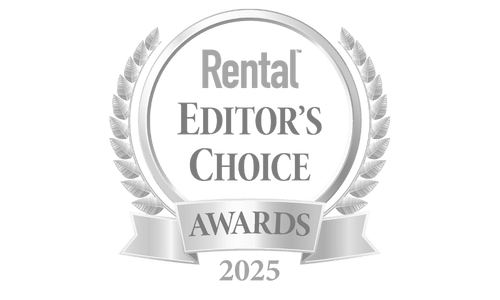 Silver award emblem labeled 'Rental Editor's Choice Awards 2025.'