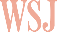 The letters WSJ in a pink serif font, which is the logo for The Wall Street Journal.