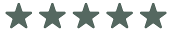 Five gray stars in a row, resembling a rating system.