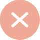 A pink circle with a white 'X' in the center.