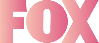 The word FOX in a pink gradient against a black background.