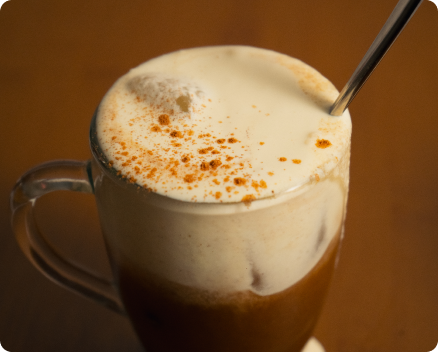 Pumpkin spice latte lifestyle image