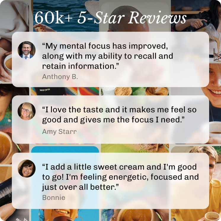 A graphic titled 'Raving Reviews' with a photo collage and three glowing customer testimonials overlaid.