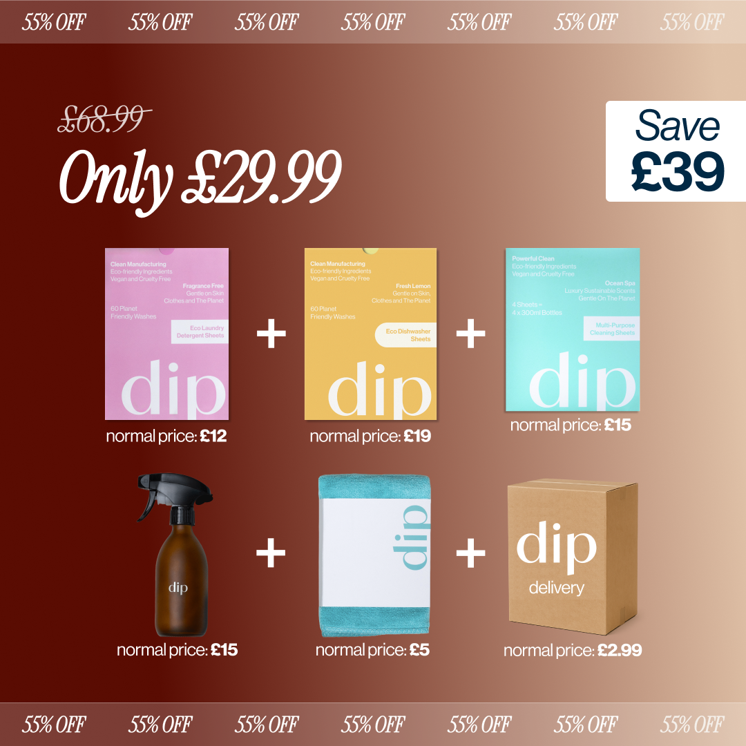Image showing a discounted bundle offer with various dip cleaning products.