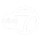 Logo of ABC 7 with a circular design on a black background.