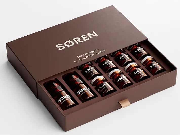 Close-up of SØREN Hair Serum 2-month supply