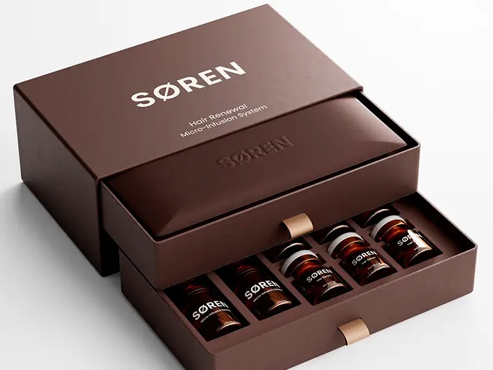 Close-up of SØREN Hair Serum 3-month supply