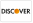 The Discover Card logo, with the word 'DISCOVER' in gray text and an orange circle for the letter 'O'.