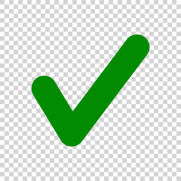 A green checkmark icon on a transparent checkerboard background.