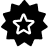 A black starburst icon with a white-outlined five-pointed star in the center.
