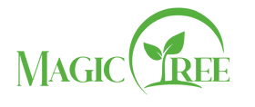 Green logo with the text 'Magic Tree' and a leaf design.