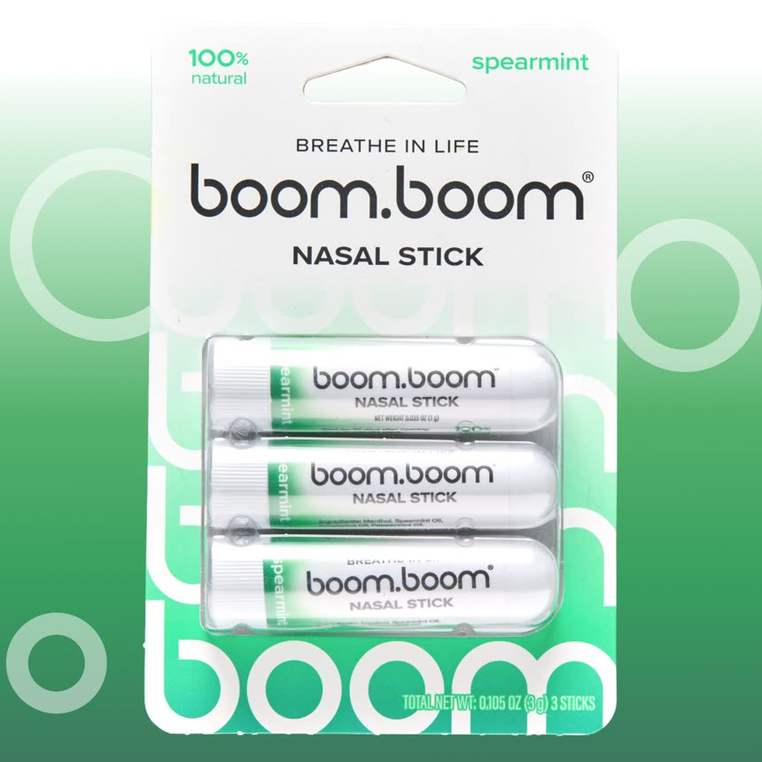 BoomBoom Nasal Stick Spearmint 3-pack
