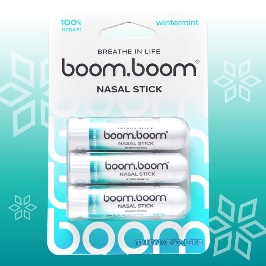 BoomBoom Nasal Stick Wintermint 3-pack