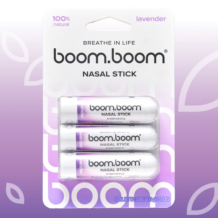 BoomBoom Nasal Stick Lavender 3-pack