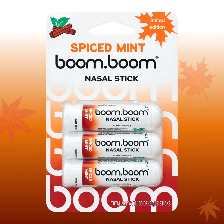 BoomBoom Nasal Stick Spiced Mint 3-pack