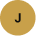 A tan circular icon with the letter 'J' in the center.